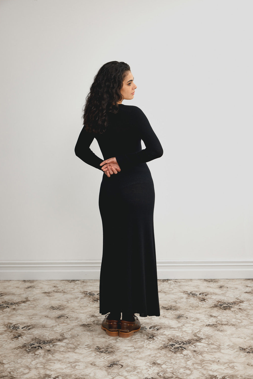 Merino Flared U Dress