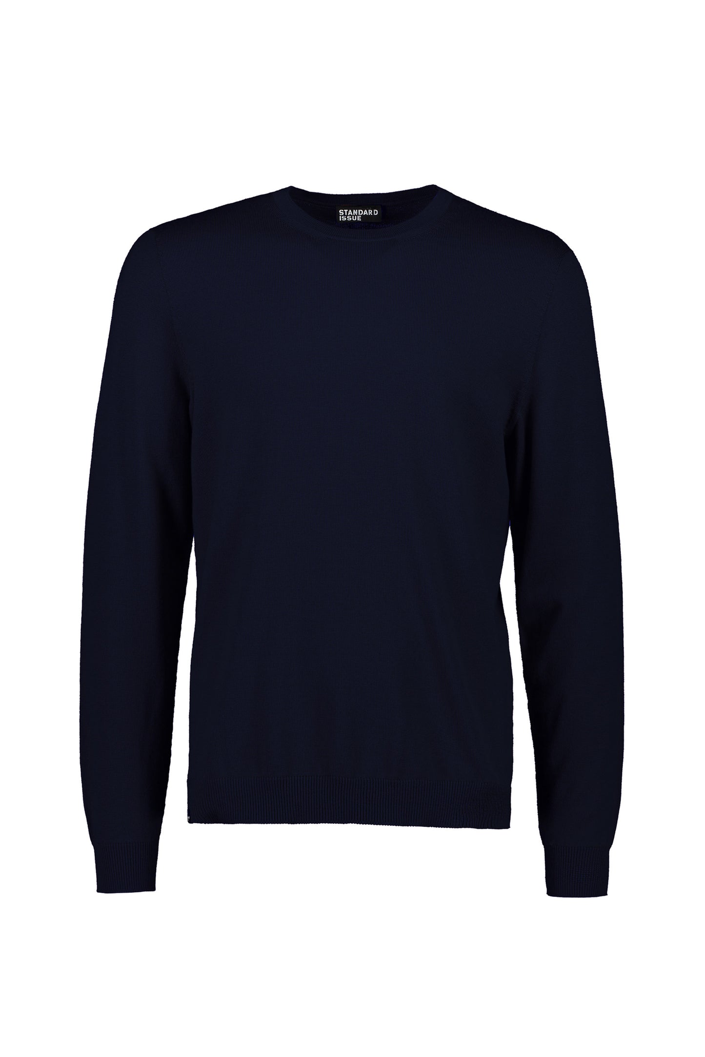 Merino Classic Crew neck sweater in navy by Standard Issue