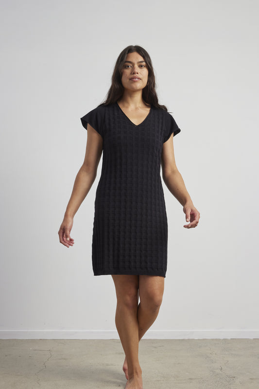 Cotton Grid Dress