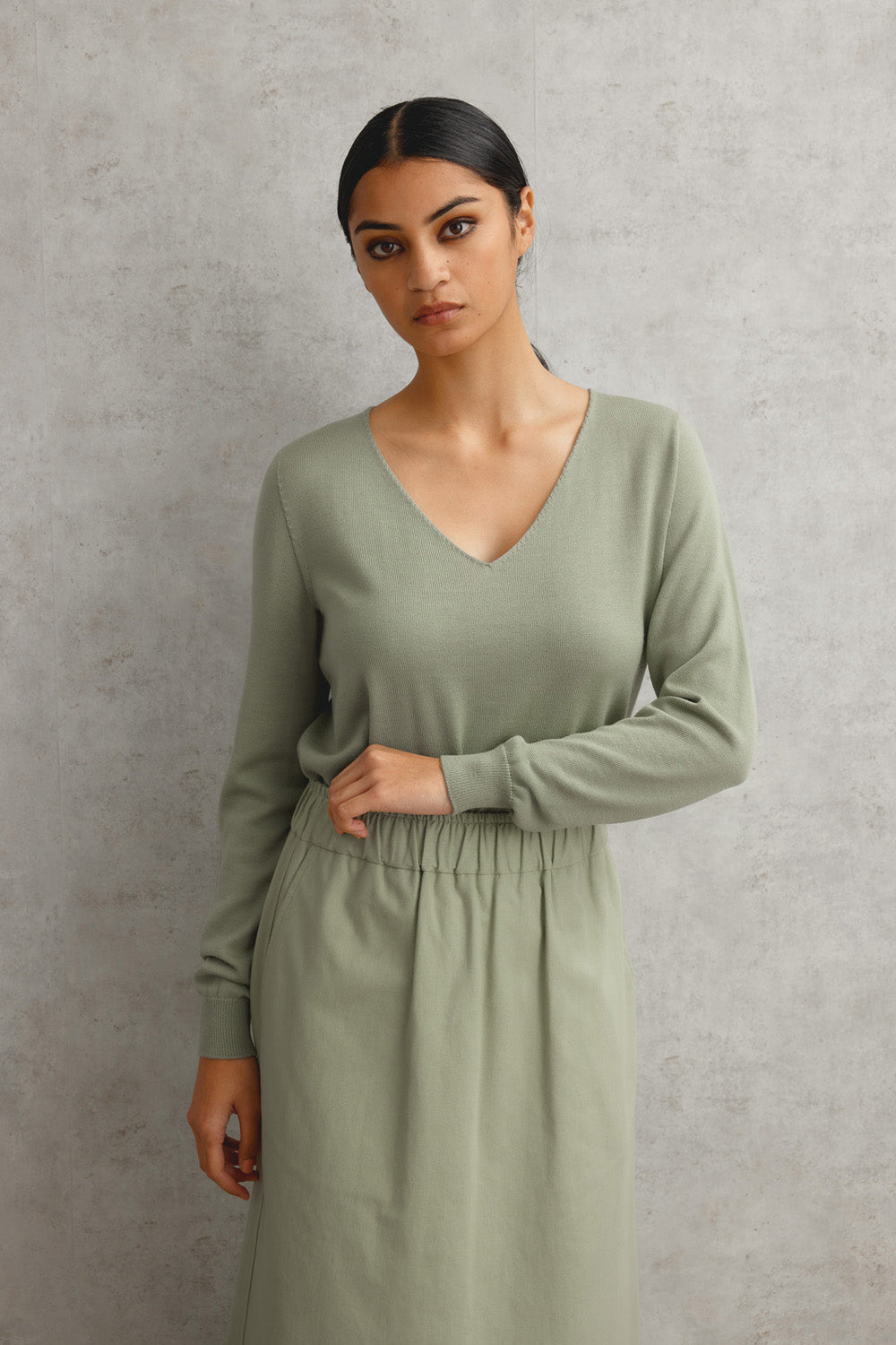 Merino V Neck Slouchy