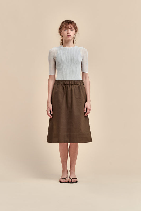 Cotton Tulle T-Shirt
