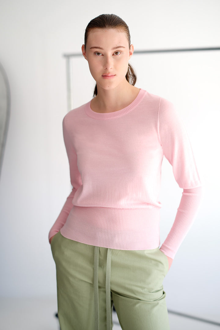 Merino Long Rib Sweater