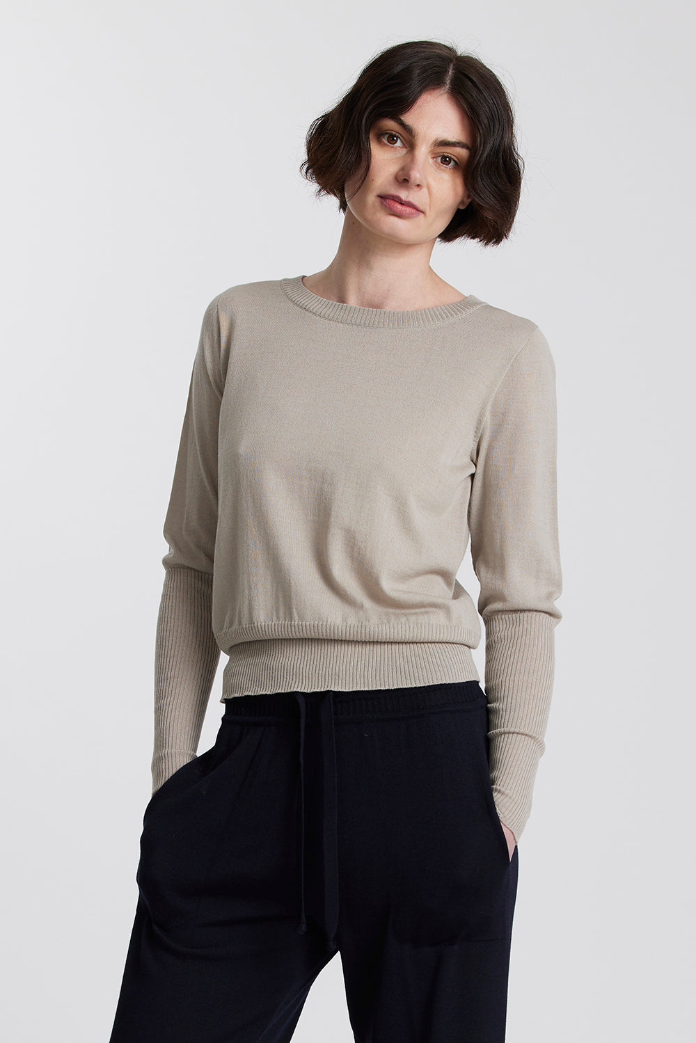 Merino Long Rib Sweater