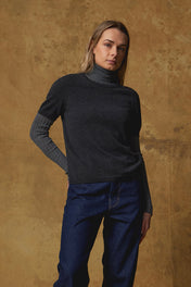 Standard Issue Cashmere T-Shirt in Carbon Grey