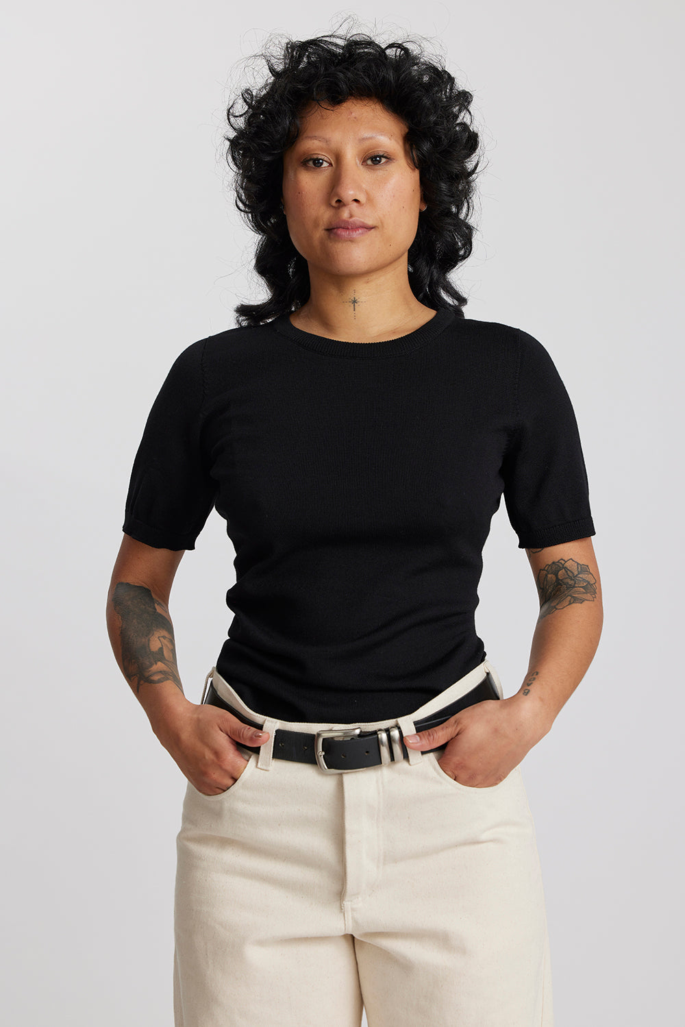 Merino Torqued Top