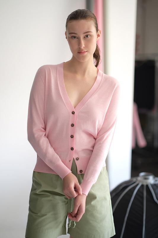 Merino V Neck Cardigan