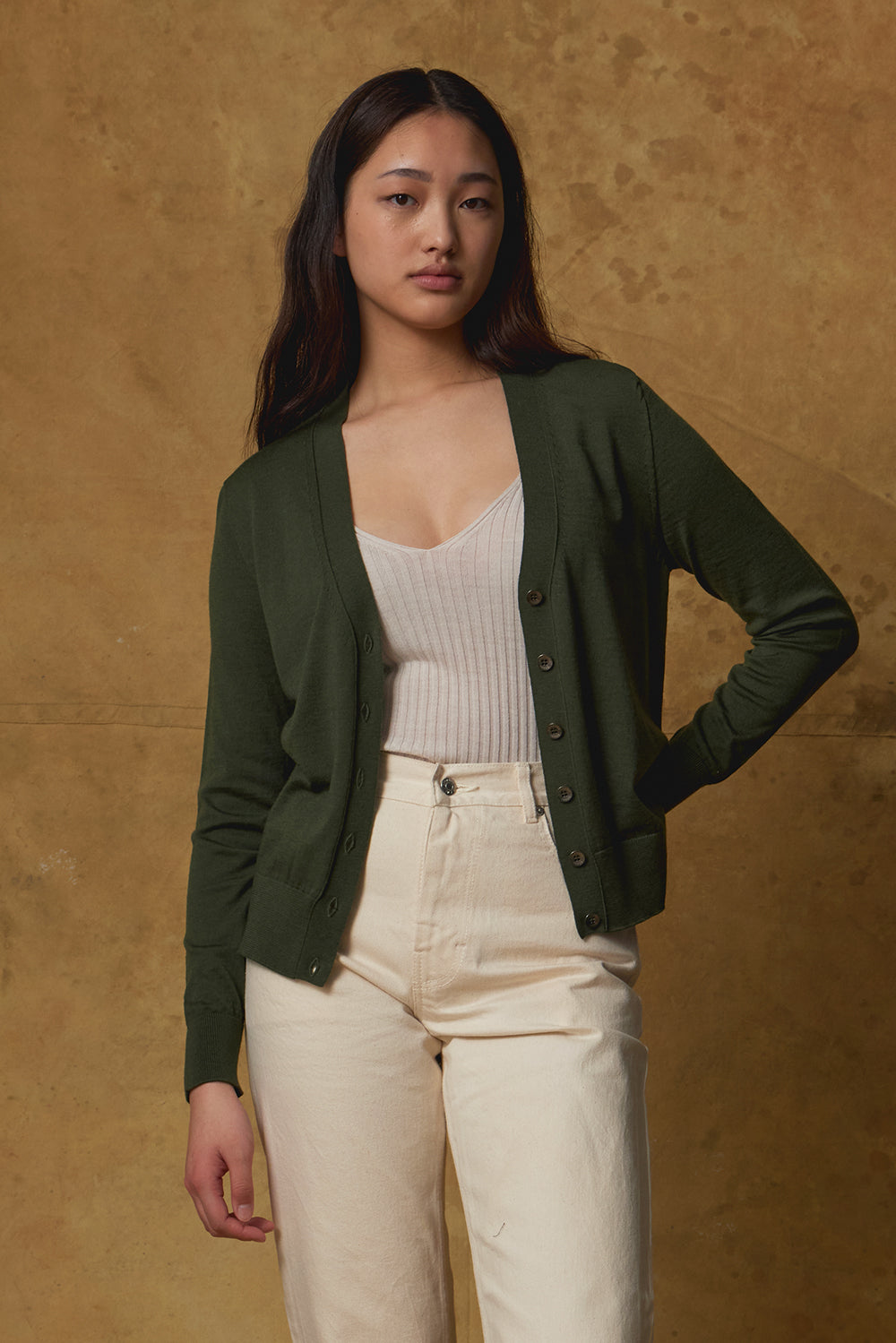 Merino V Neck Cardigan | Standard Issue 100% Merino Knitwear