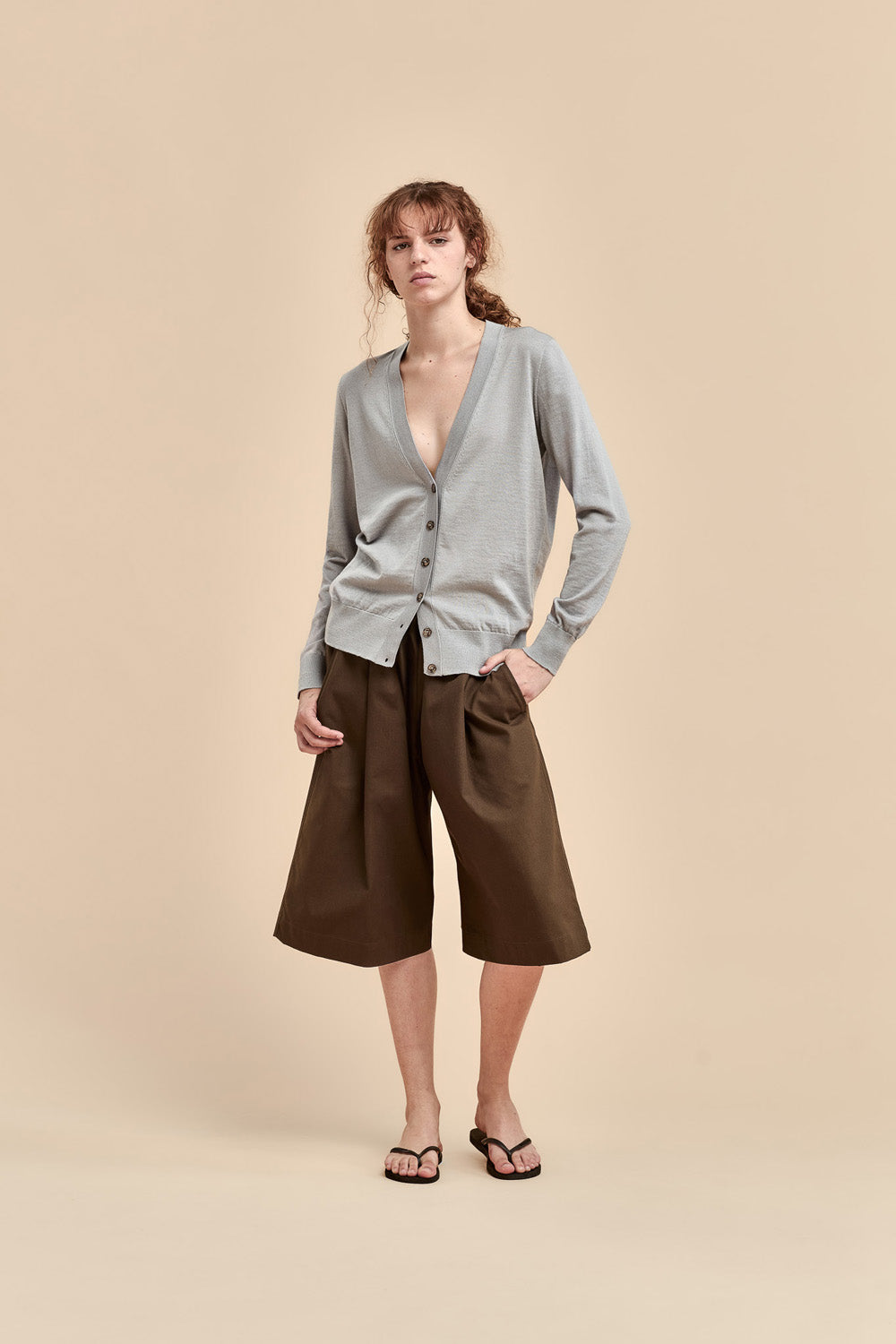 Merino Long V Cardigan - Standard Issue