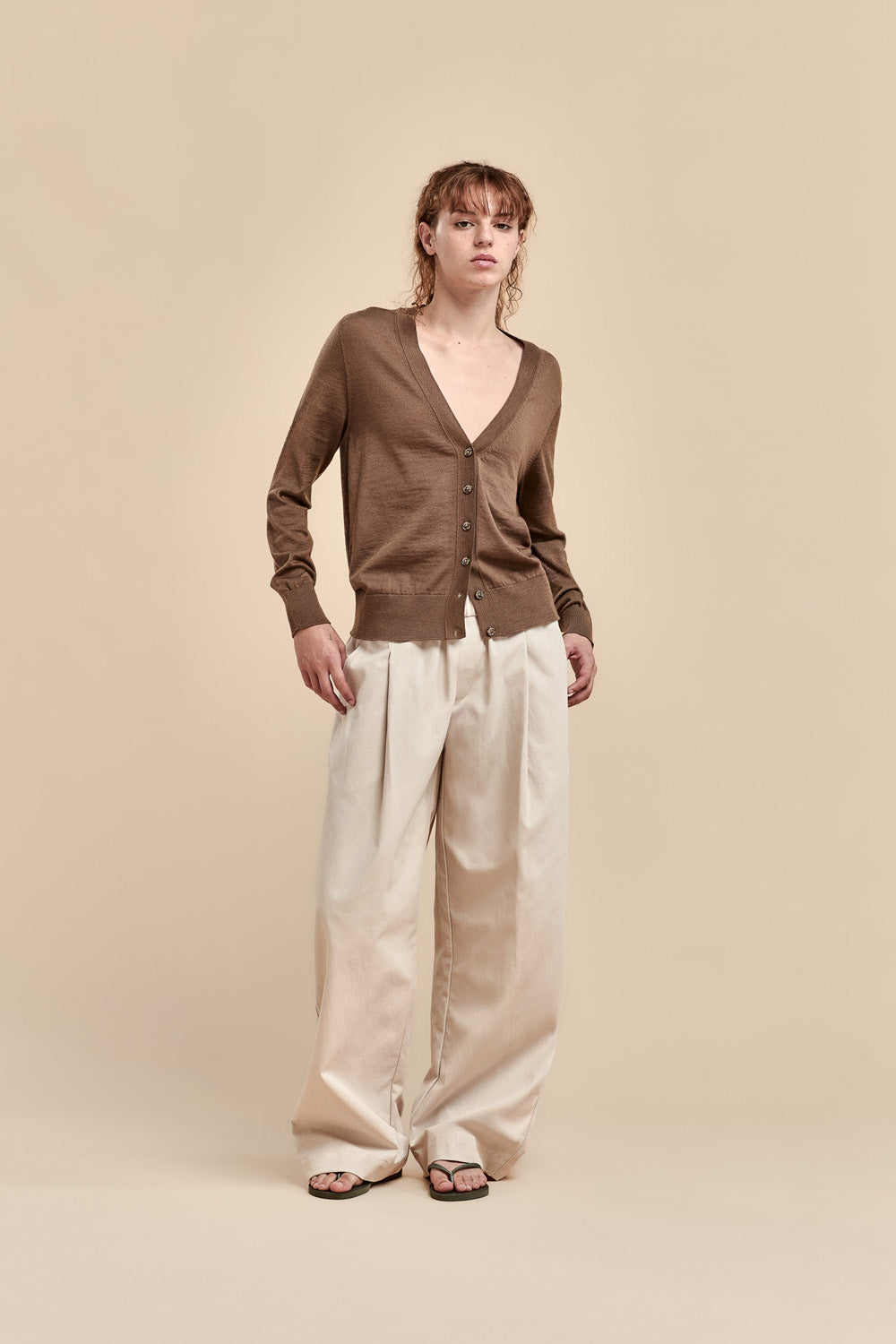 Merino Long V Cardigan - Standard Issue