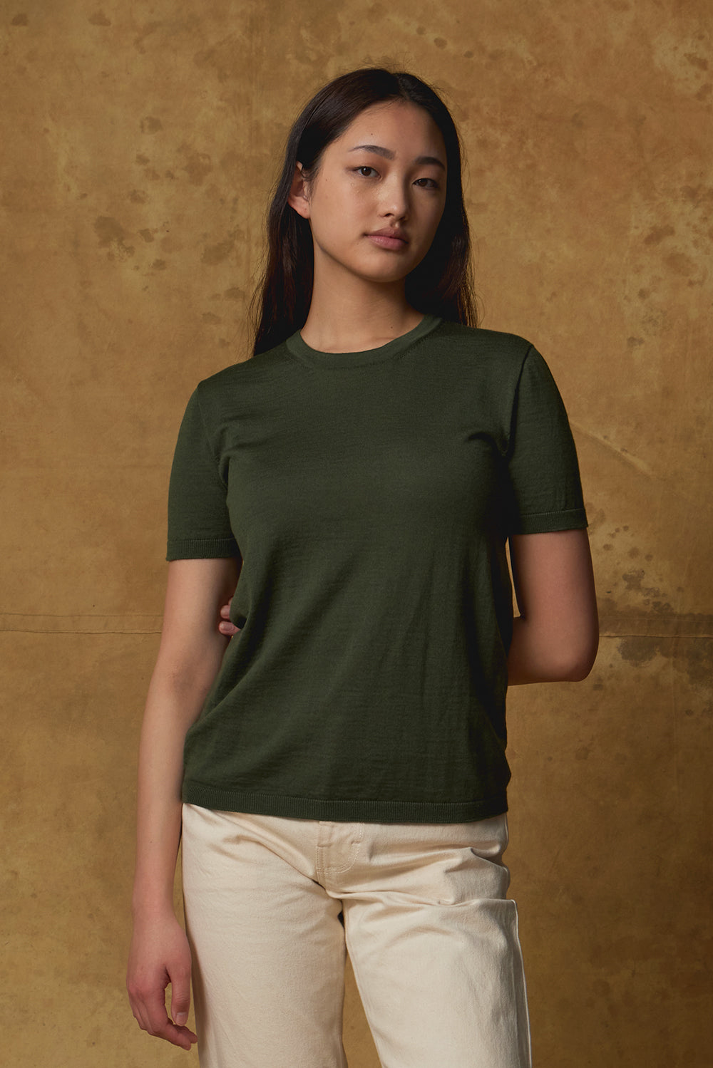 Standard Issue Universal Fit Merino T-Shirt in Loden Green