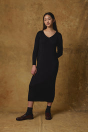 Standard Issue Cable Dress in Black