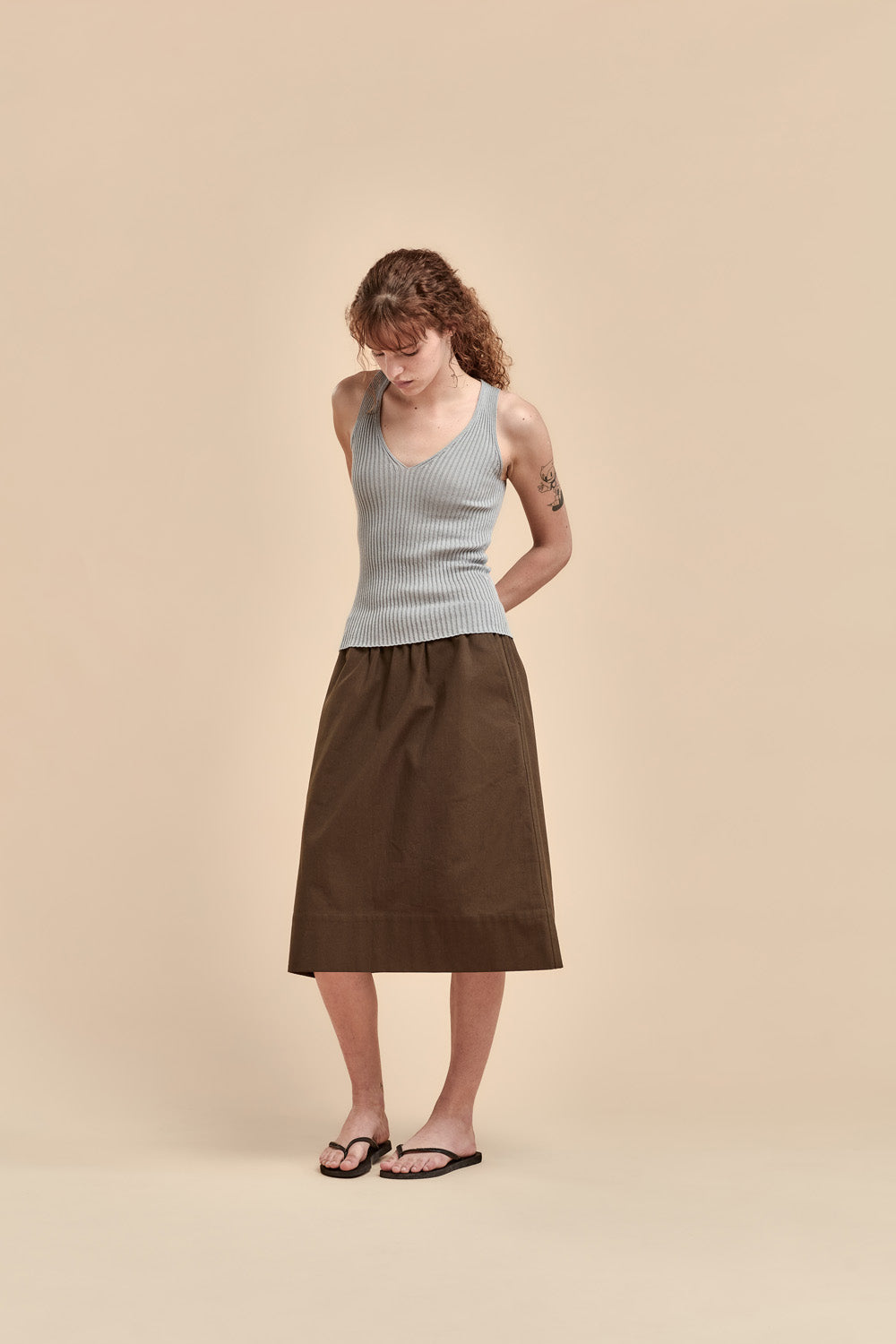 Merino Rib V Neck Tank - Standard Issue