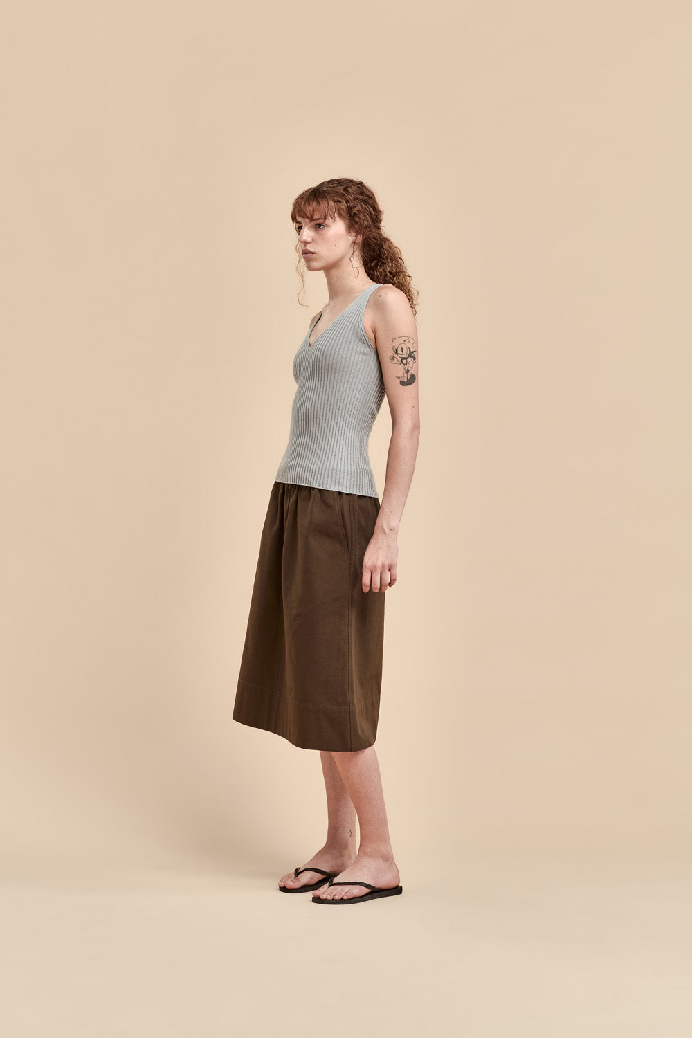 Merino Rib V Neck Tank - Standard Issue