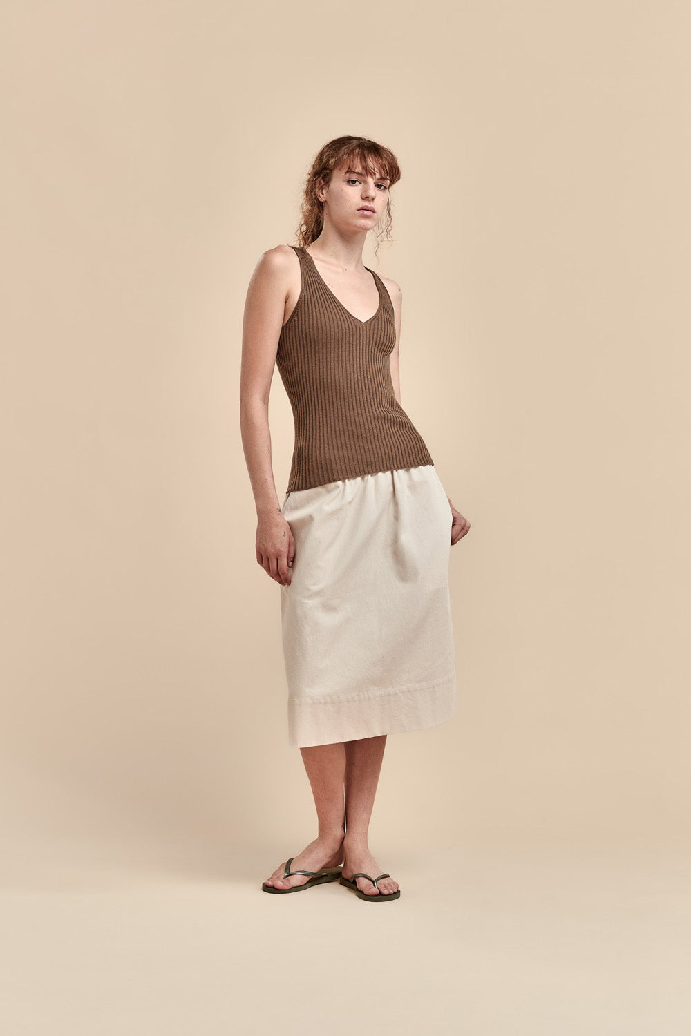 Merino Rib V Neck Tank - Standard Issue