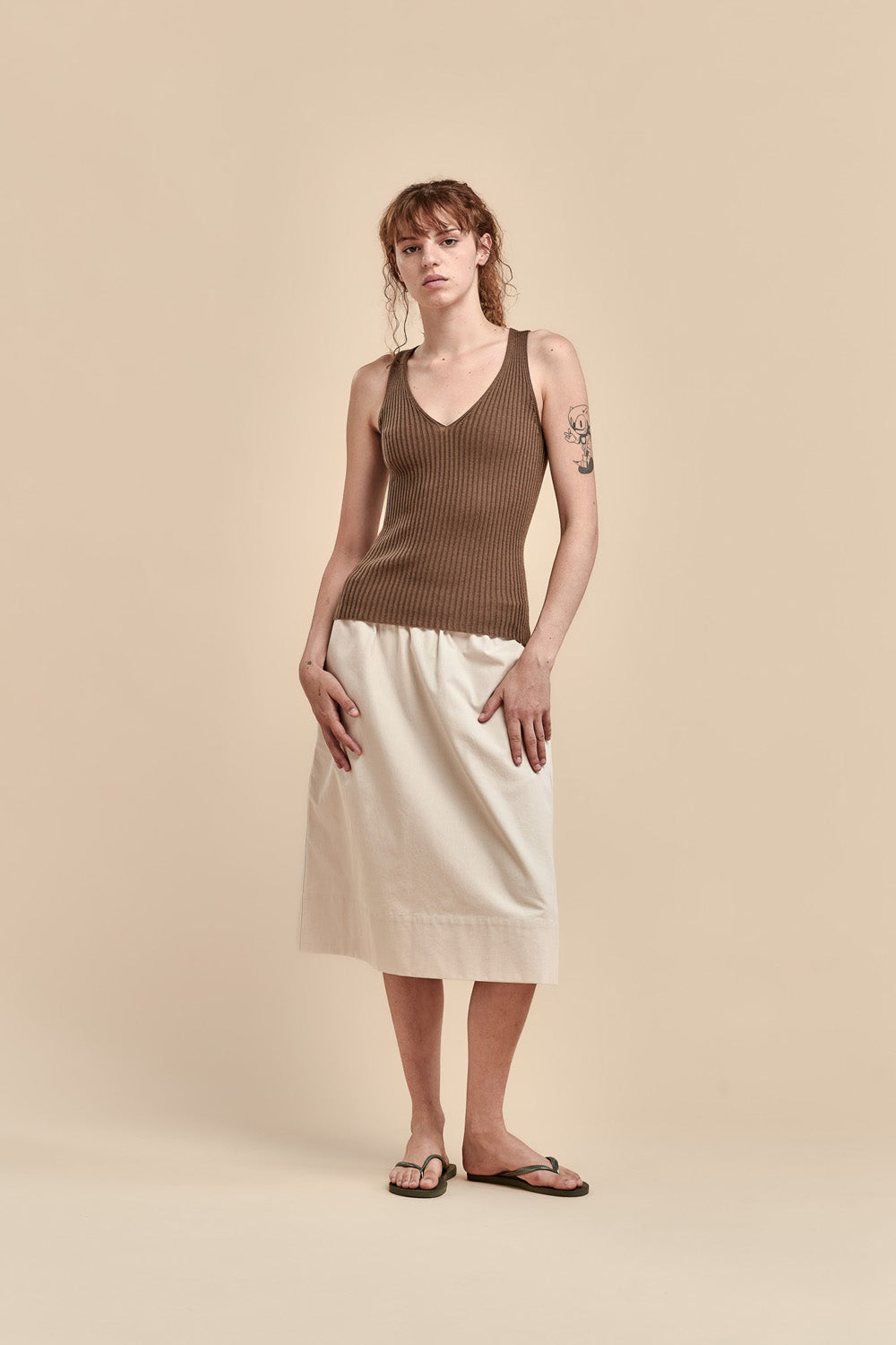 Merino Rib V Neck Tank - Standard Issue