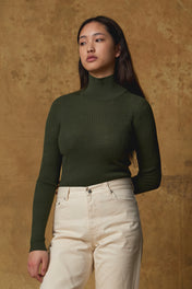Standard Issue Textured Skivvy in Loden Green