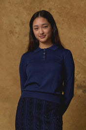 Standard Issue Polo Shirt in Oxford Blue