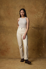 Standard Issue Women's Rib Knit Top in Alabaster White
