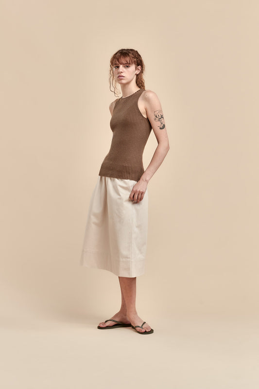 Merino Rib Crew Tank