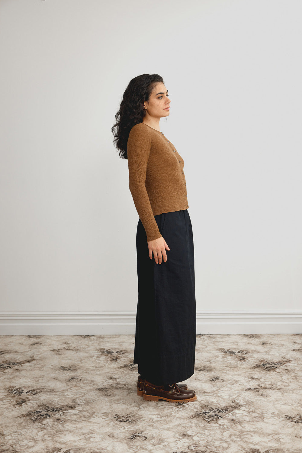 Merino Tweedy Crop Cardigan