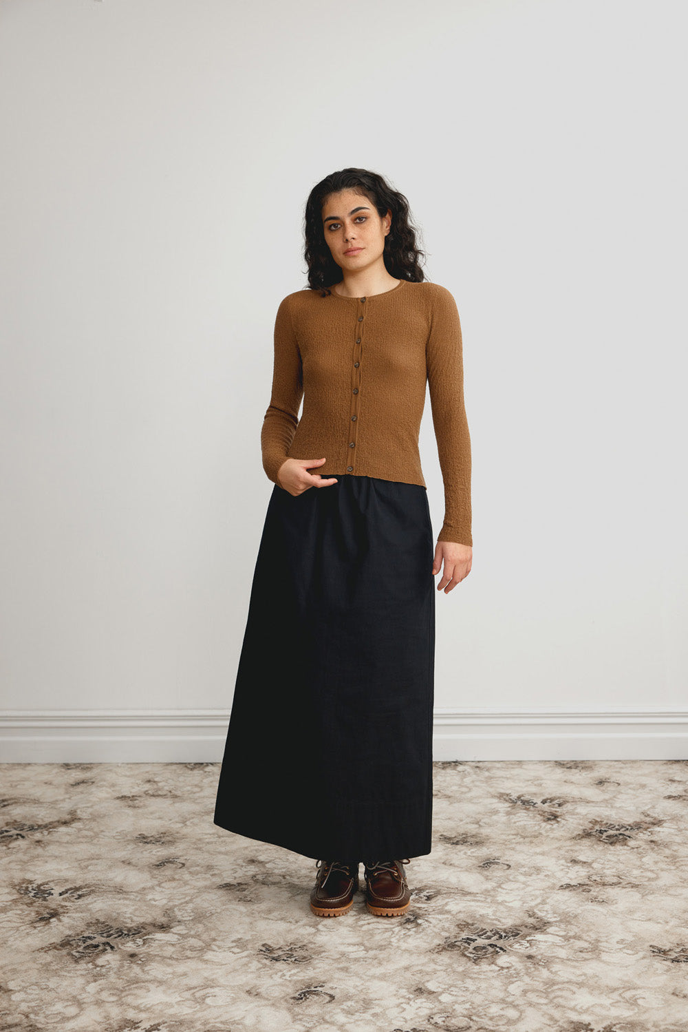 Merino Tweedy Crop Cardigan