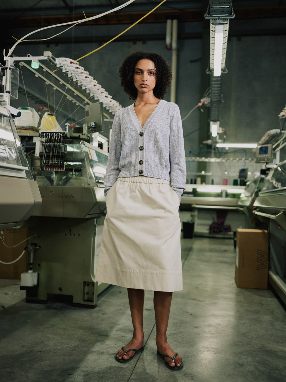 Cotton Stippling Cardigan - Standard Issue