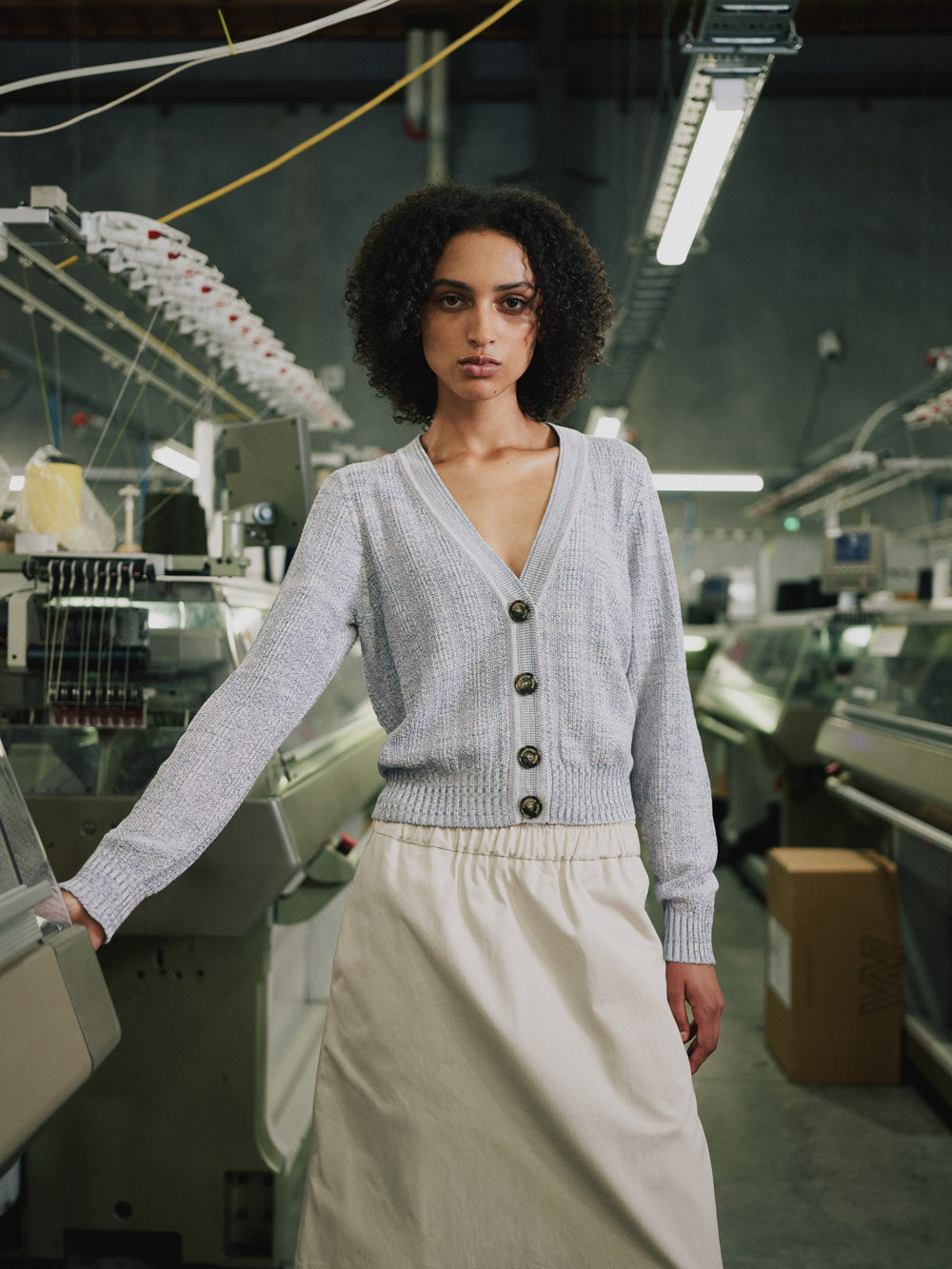 Cotton Stippling Cardigan - Standard Issue