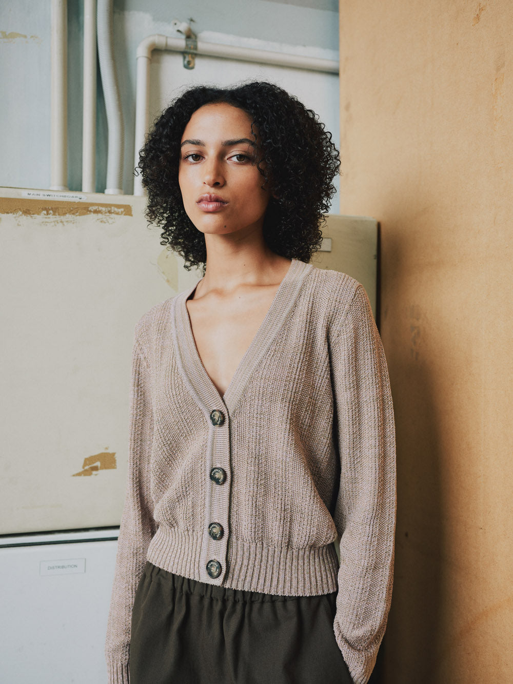 Cotton Stippling Cardigan - Standard Issue