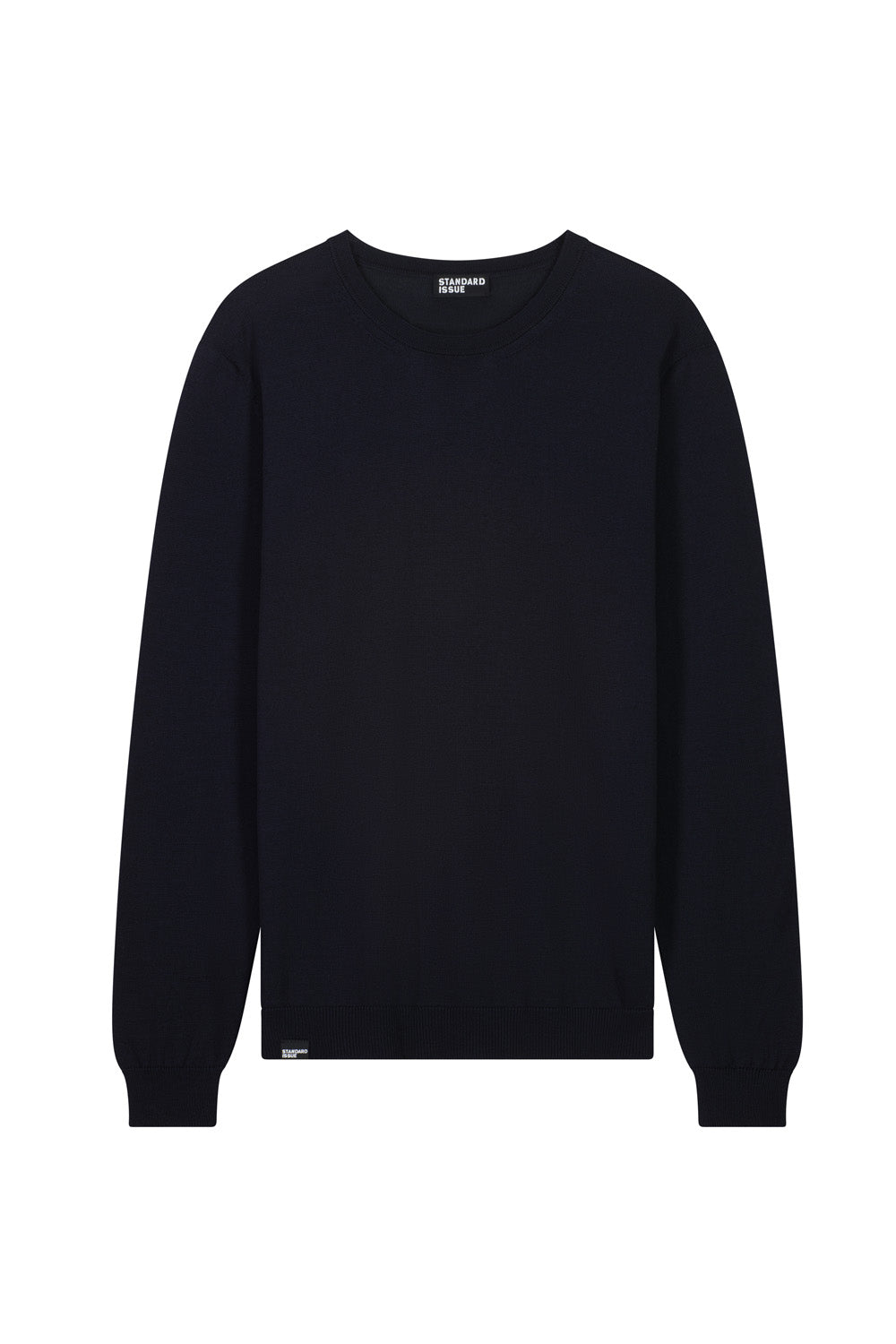 Merino Classic Crew neck sweater in navy by Standard Issue
