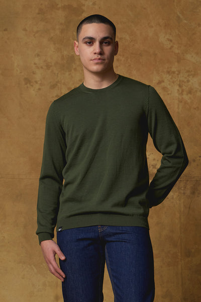 Standard Issue Mens Classic Crew in Loden Green