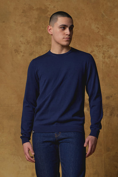 Standard Issue Mens Classic Crew in Oxford Blue