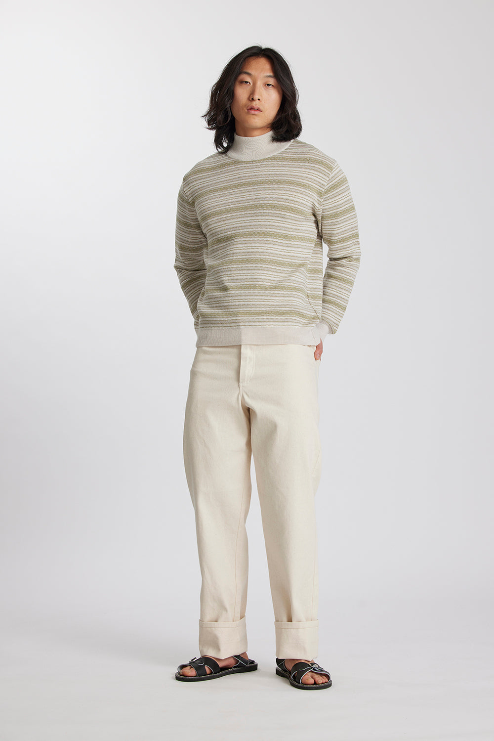 Merino Battenberg Mock Neck - Standard Issue
