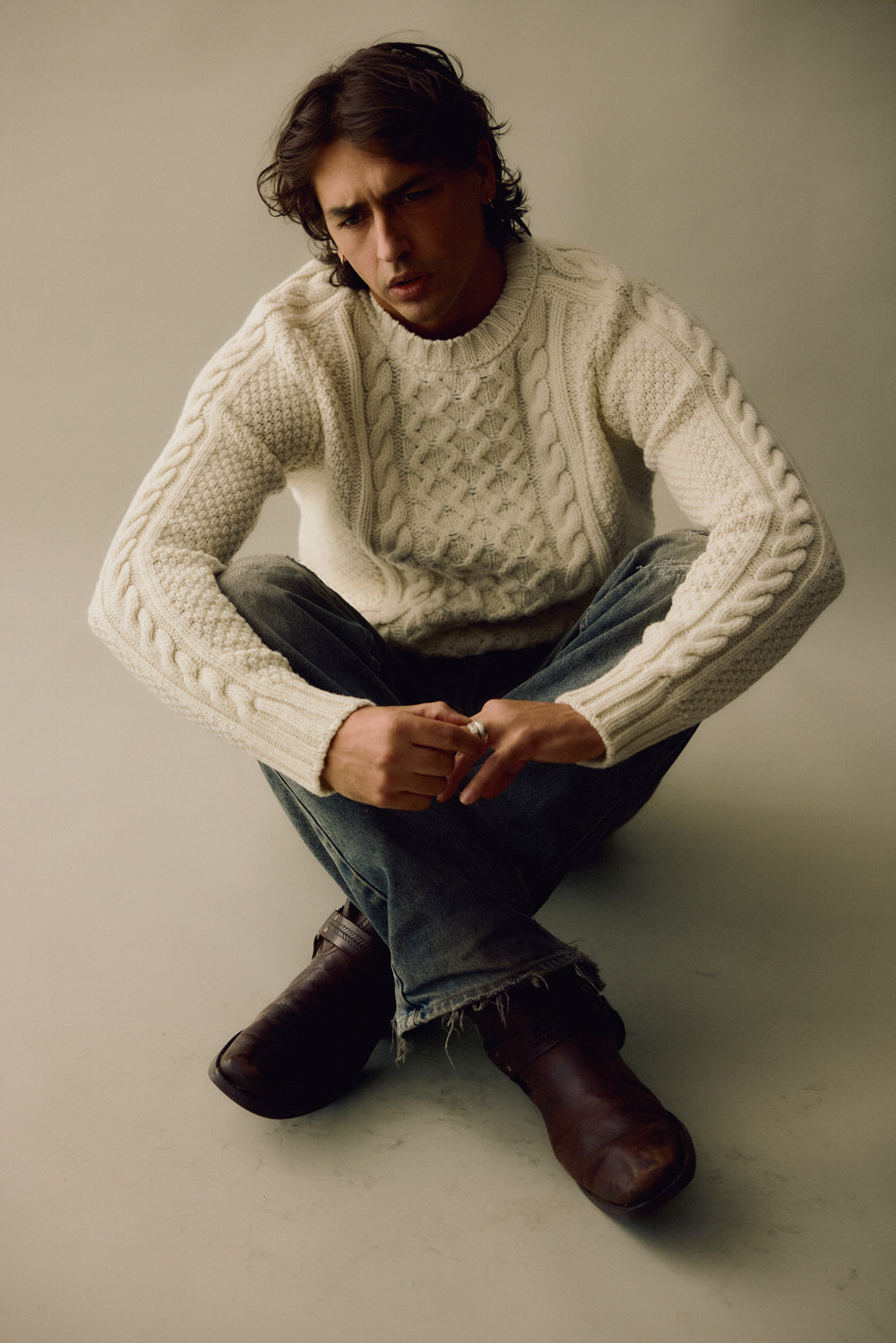 Wool Universal Cable Sweater