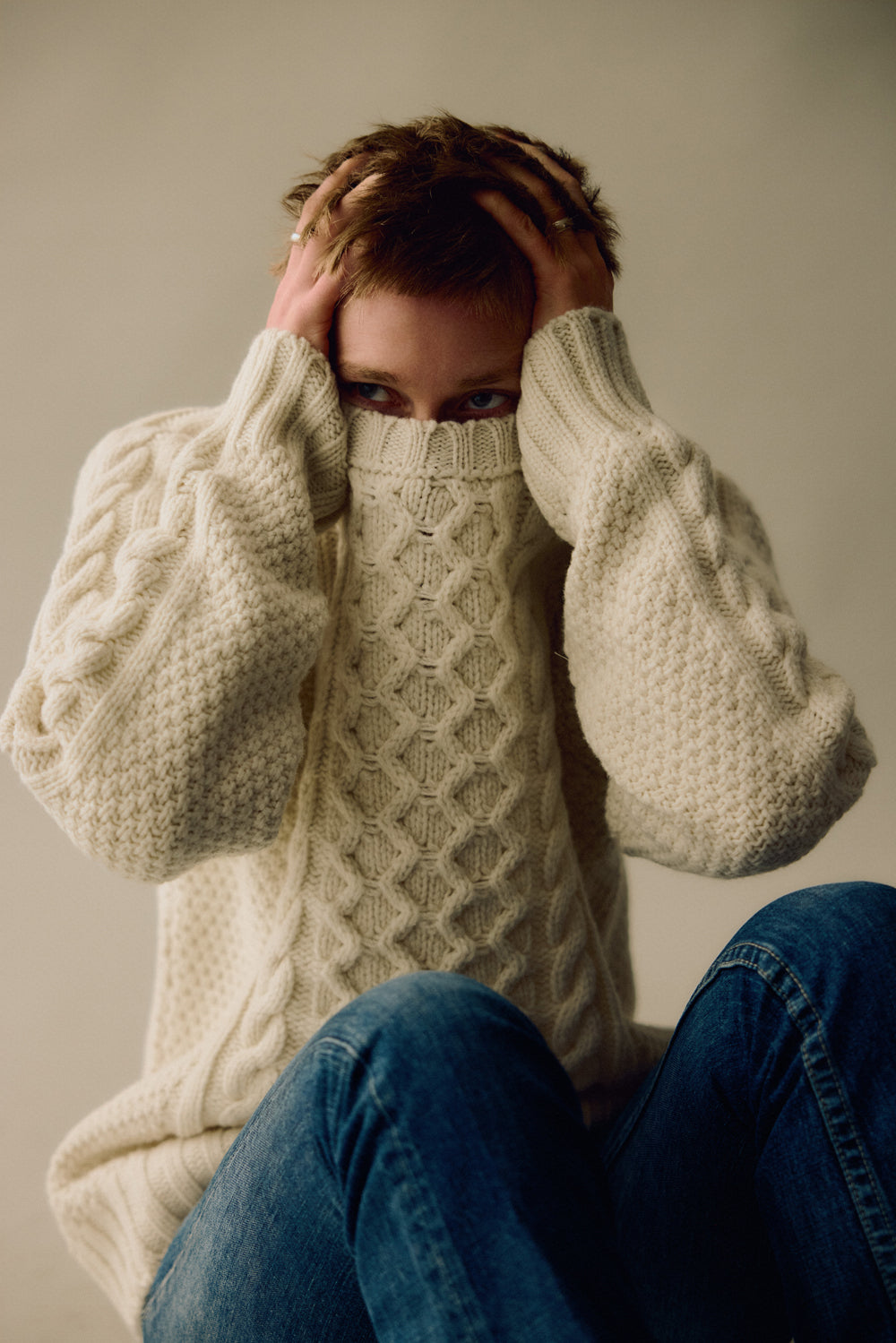 Wool Universal Cable Sweater
