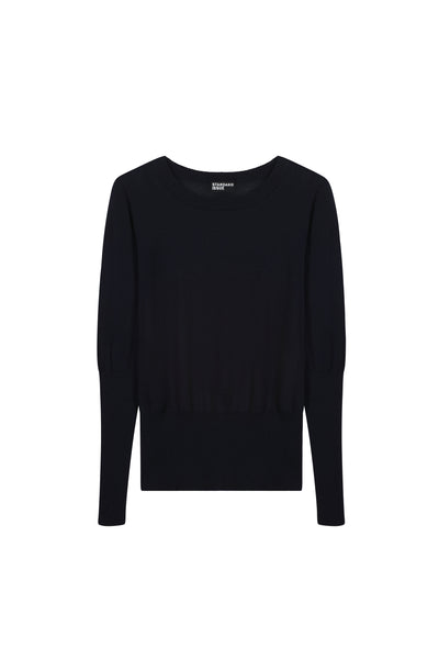 Standard Issue Merino Long Rib Sweater in Black