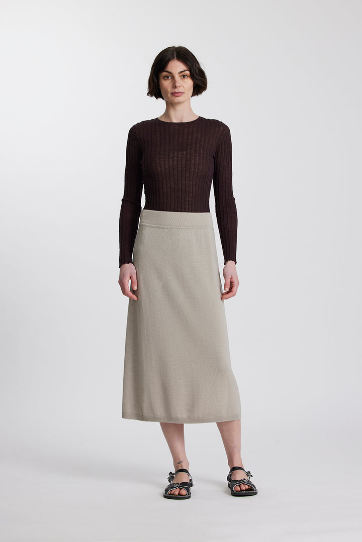 Merino Straight Skirt