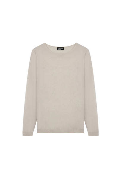 Standard Issue Merino Swing Sweater in Alabaster White