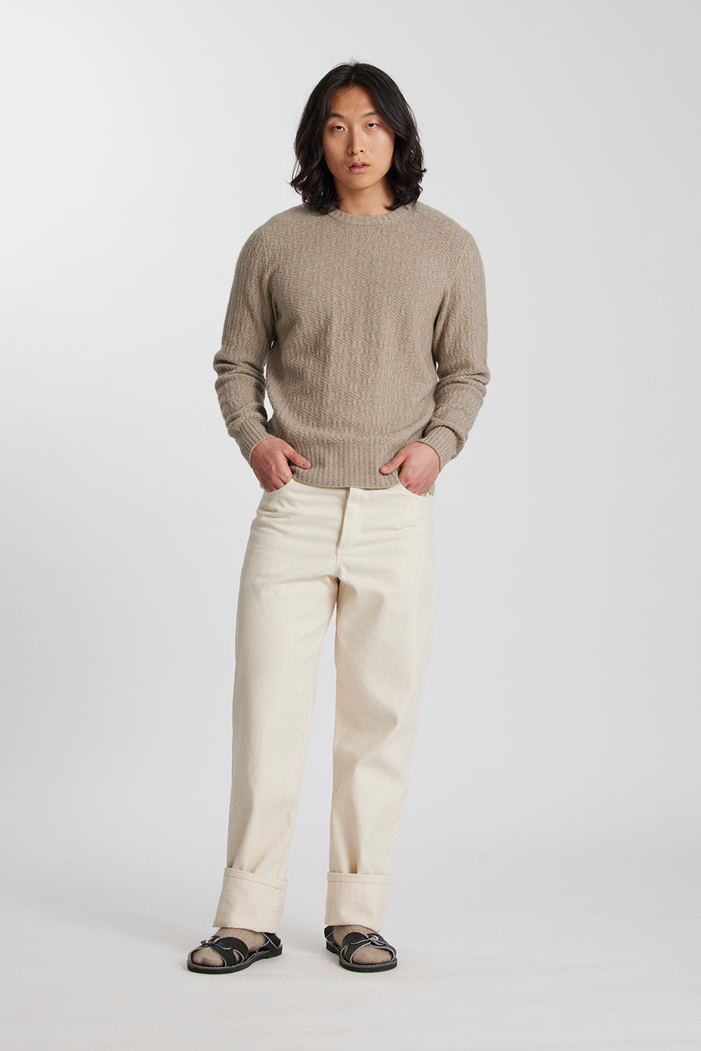 Okewa Checkered Crew Sweater - Standard Issue